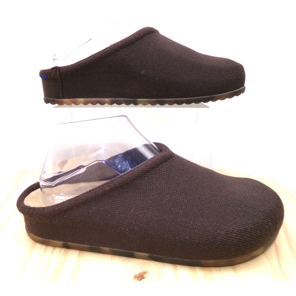 Rothys The Casual Clog Womens Brown Size 8 Slip On Knit Mules Round Toe